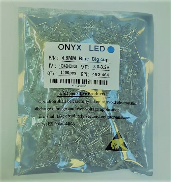 ال ای دی کلاهی دوچیپ آبی ONYX