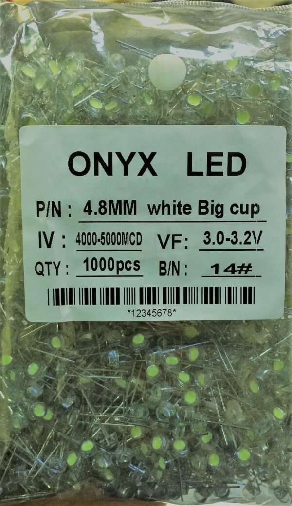 ال ای دی کلاهی‌ دوچیپ سفید برند ONYX - Image 2