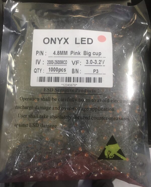 ال ای دی کلاهی صورتی ONYX